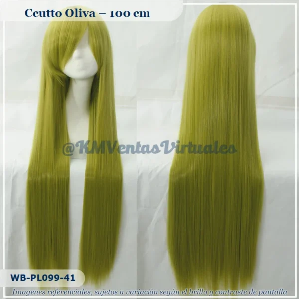 Peluca Verde Larga (WB-PL099-41)