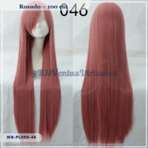 Peluca Rosado Larga (WB-PL099-46)