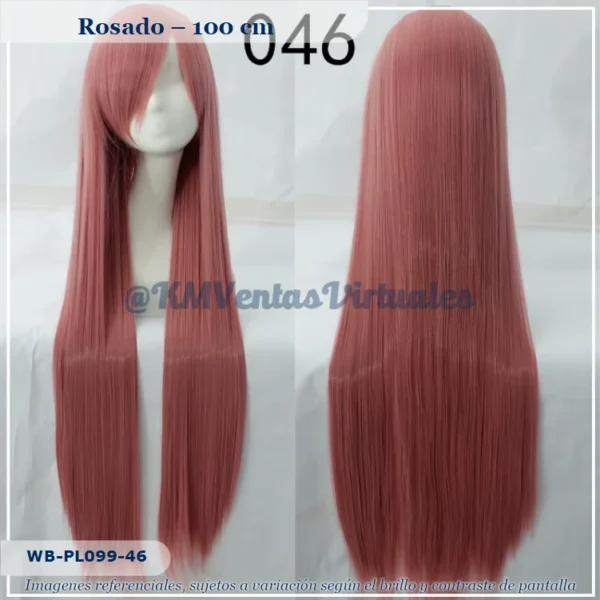 Peluca Rosado Larga (WB-PL099-46)