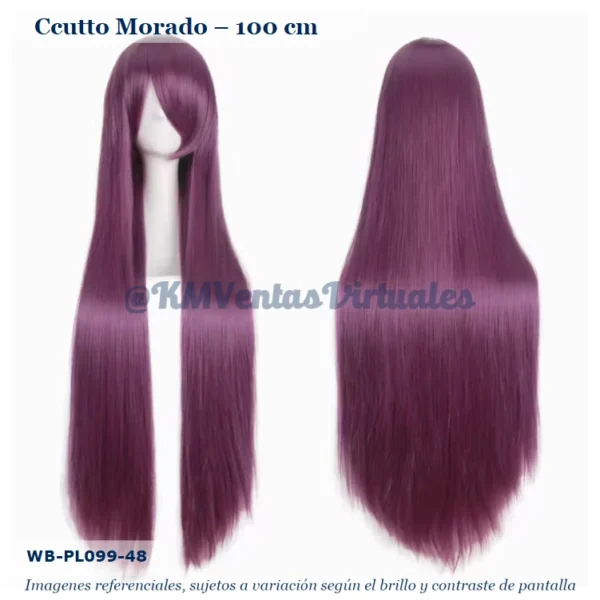 Peluca Reze Morado Larga (WB-PL099-48)