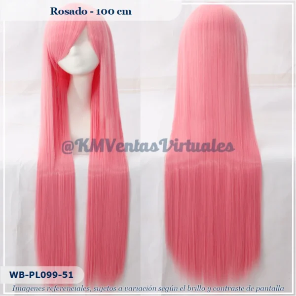 Peluca Rosado Larga (WB-PL099-51)