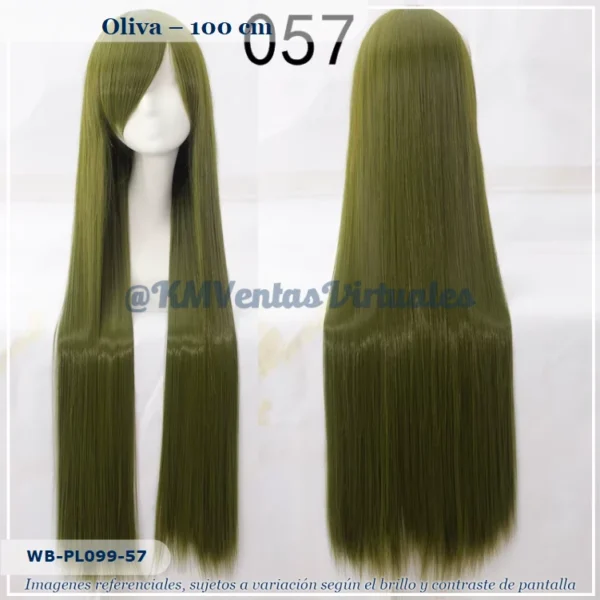 Peluca Verde Larga (WB-PL099-57)
