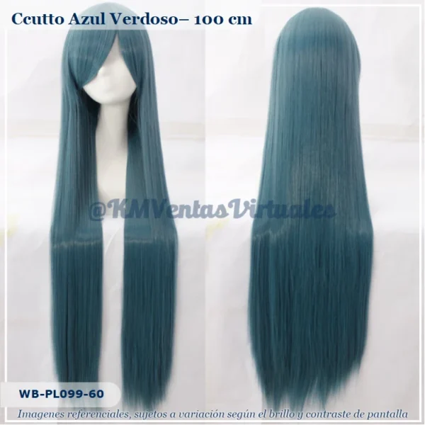 Peluca Azul Larga (WB-PL099-60)