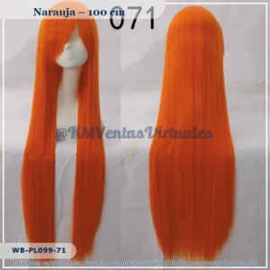 Peluca Naranja Larga (WB-PL099-71)