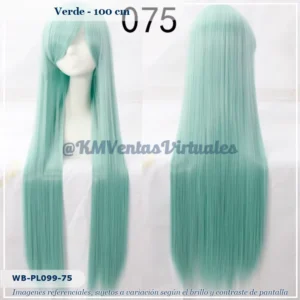 Peluca Verde Larga (WB-PL099-75)