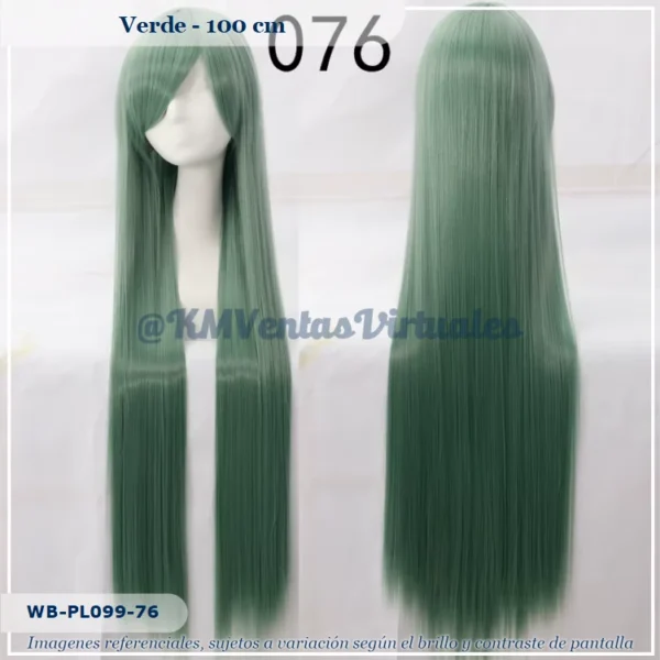 Peluca Verde Larga (WB-PL099-76)