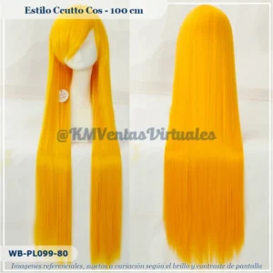 Peluca Amarillo Larga (WB-PL099-80)