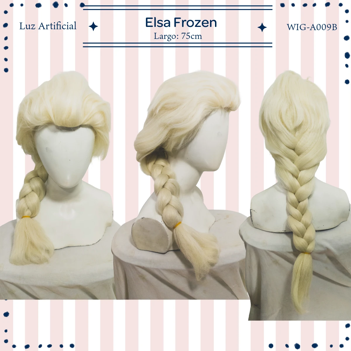 Peluca Elsa Mediana (WIG-A009B) - Image 2
