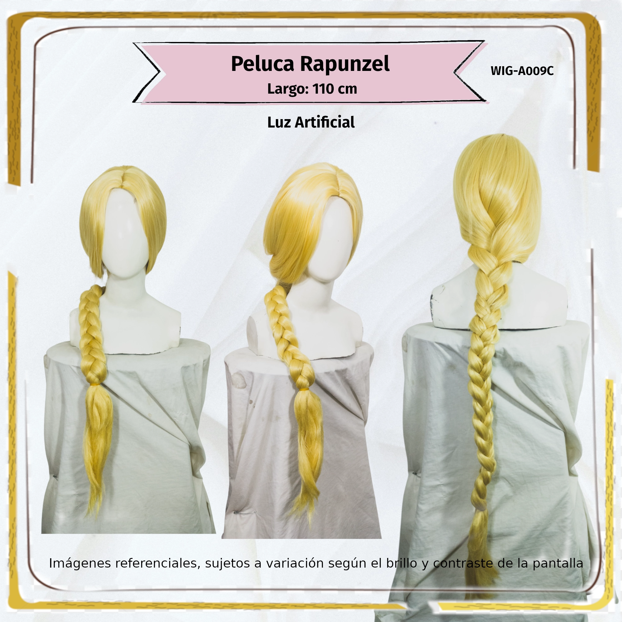 Peluca Rapunzel Larga (WIG-A009C) - Image 2