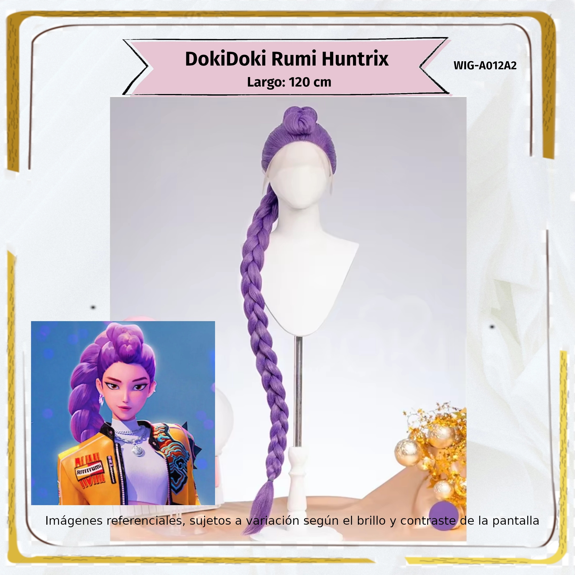 Peluca Rumi Morado Larga (WIG-A012A2)