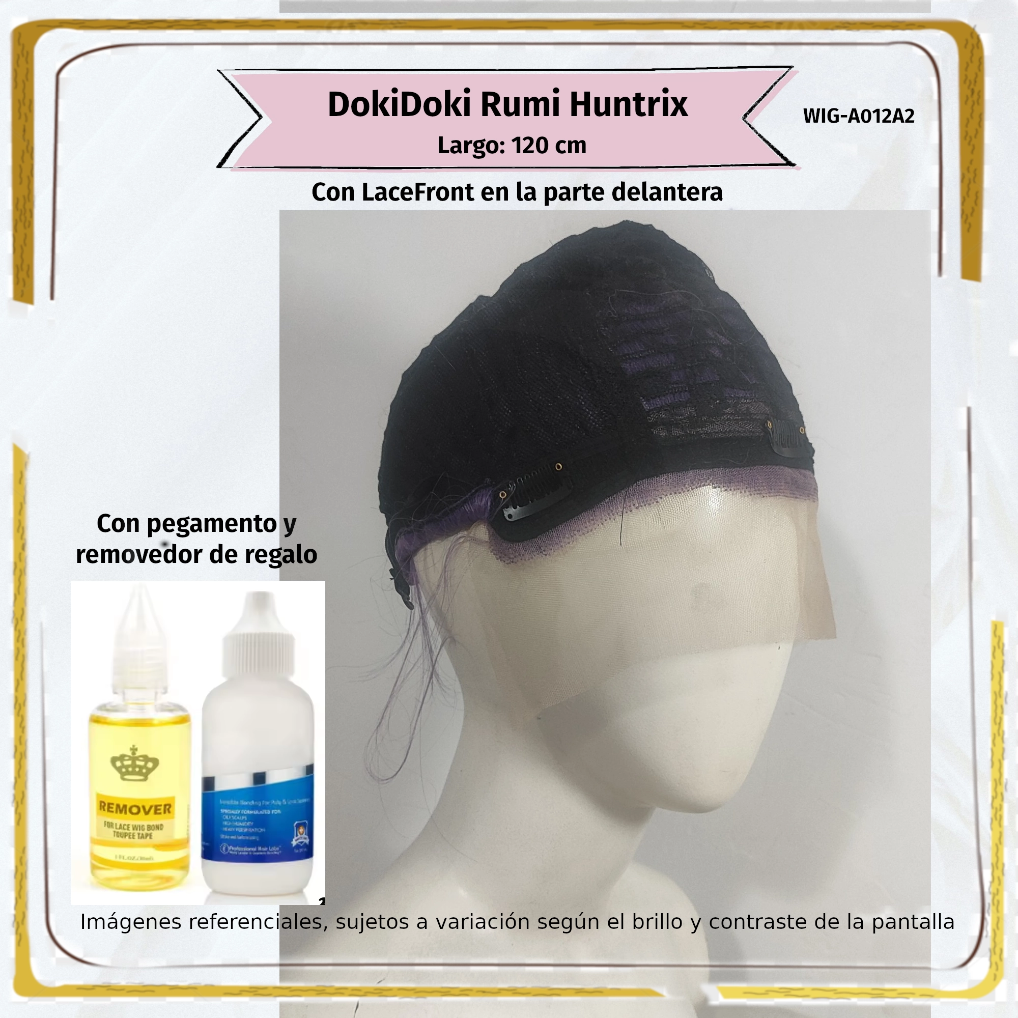 Peluca Rumi Morado Larga (WIG-A012A2) - Image 3