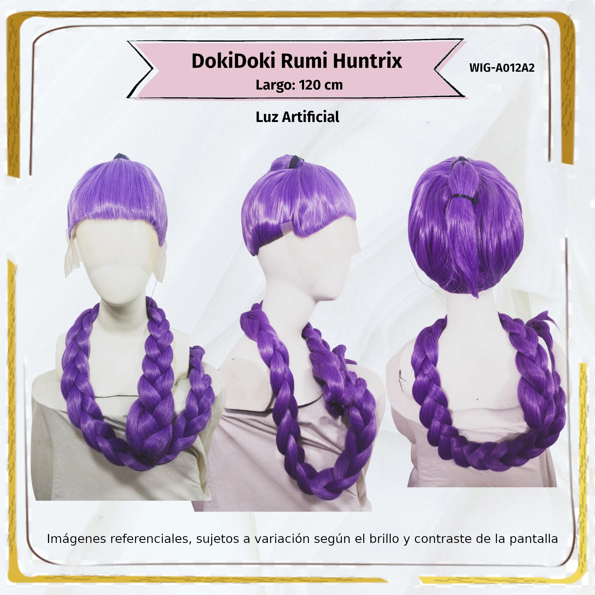 Peluca Rumi Morado Larga (WIG-A012A2) - Image 6