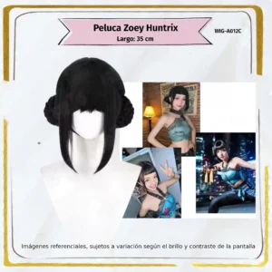 Peluca Zoey Negro Corta (WIG-A012C)