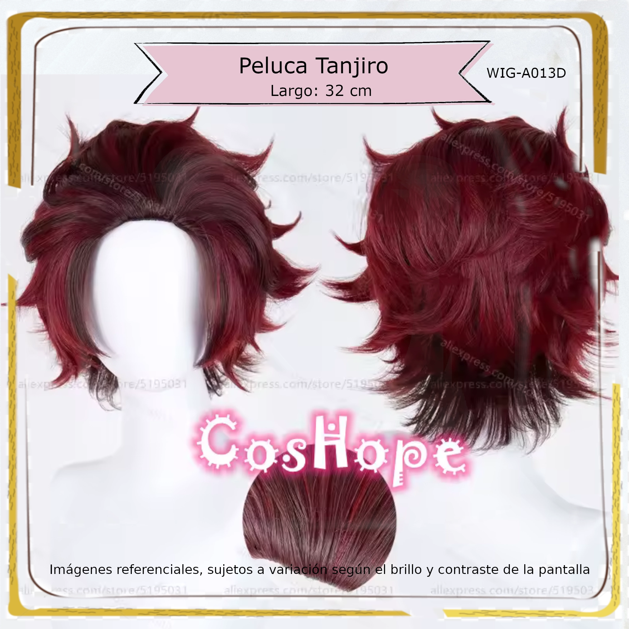 Peluca Tanjiro (WIG-A013D)